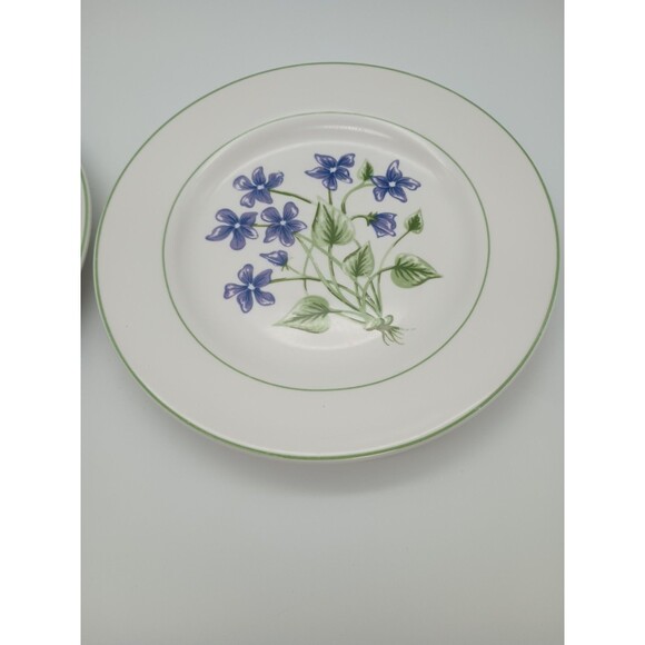 REED & BARTON THE ELEGANT TABLE DUTCH GARDEN SALAD PLATE Lunch Set Of 2 Tulip - Picture 3 of 6